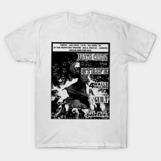 Earth Crisis / Strife / 4 Walls Falling / Guilt Hardcore Flyer T-Shirt